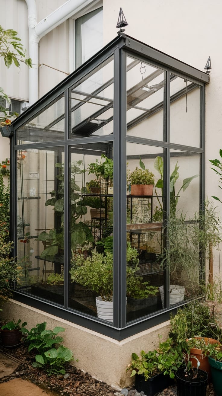 construct a triangular greenhouse