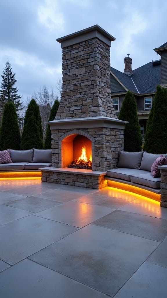 cozy built in seating area