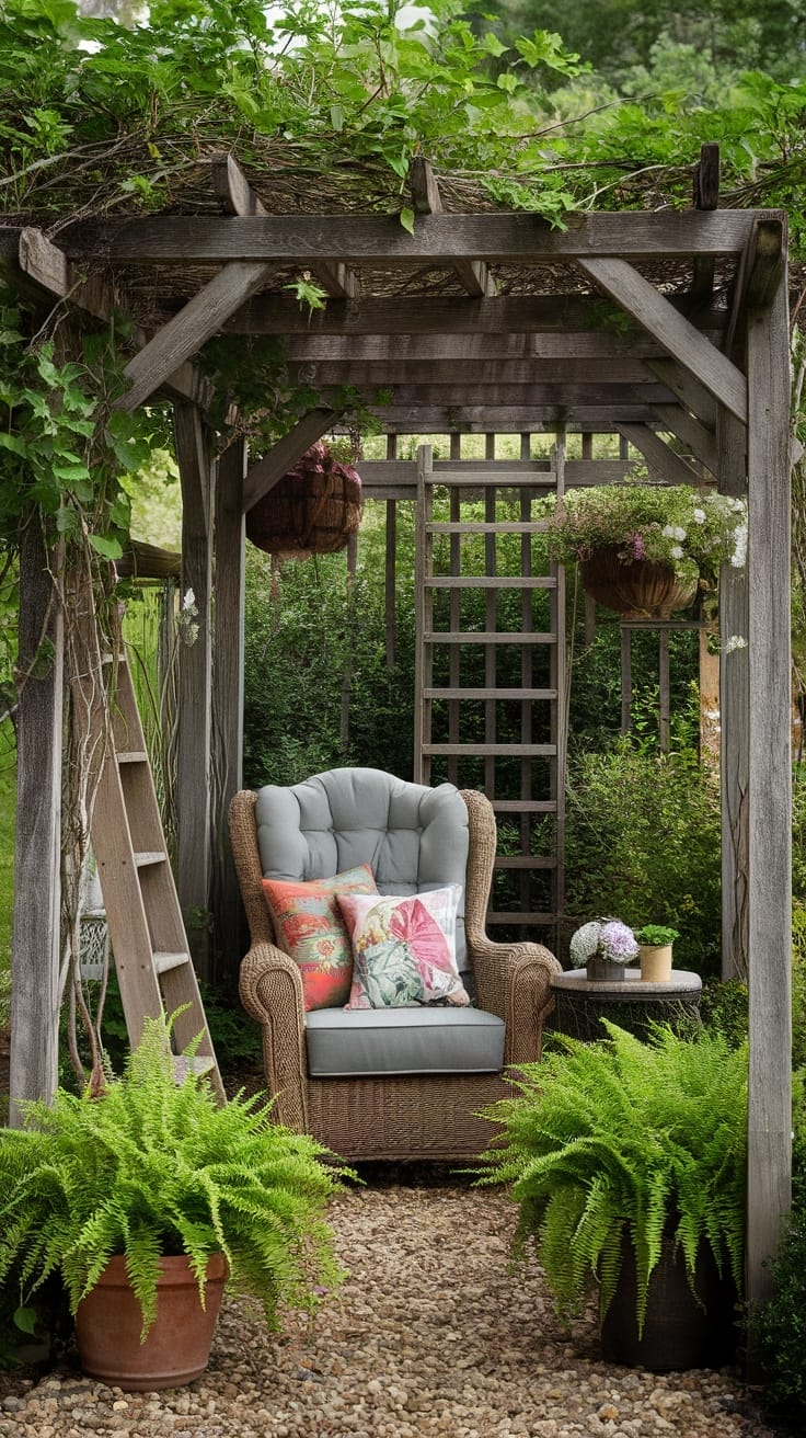 cozy reading nook setup