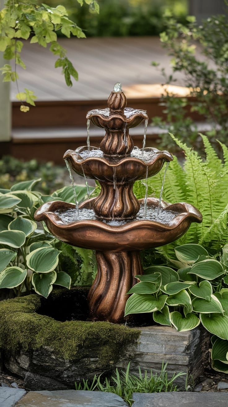 decorative water installations outdoors