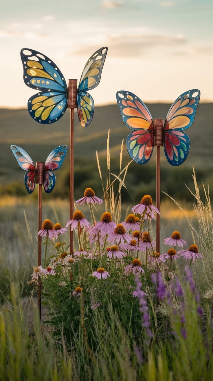 recycled garden art creations