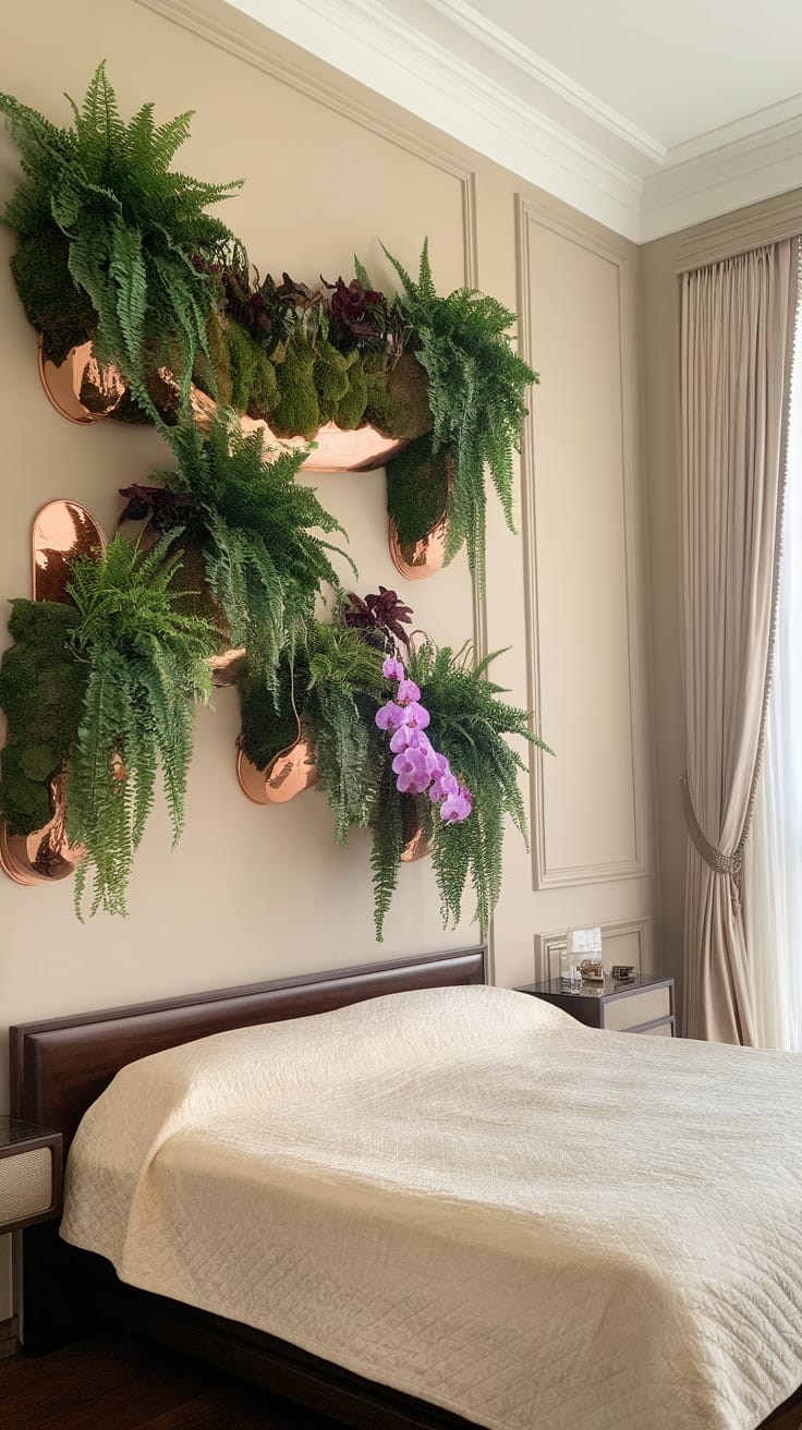 vertical plant display garden