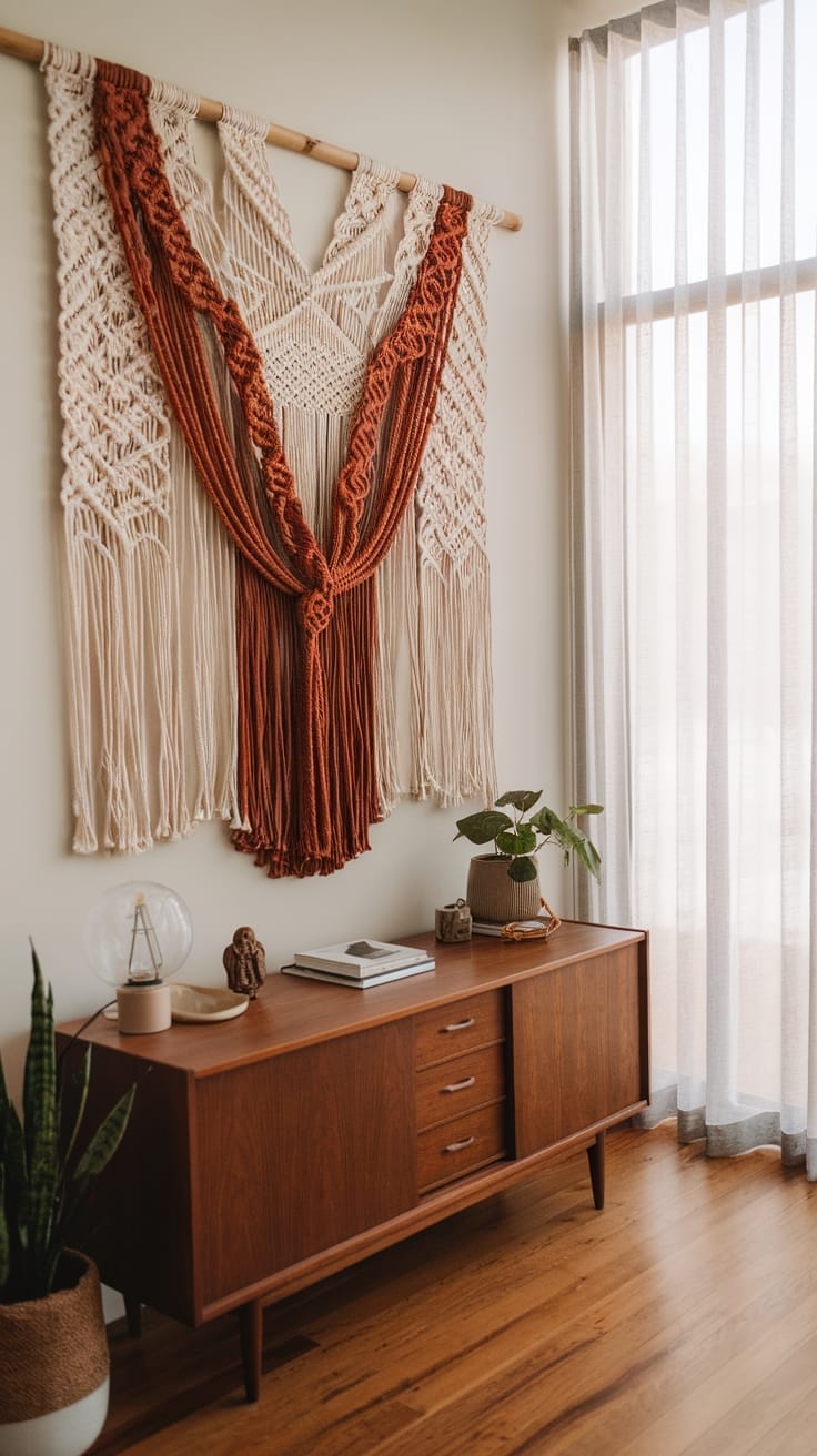 woven tapestry wall decoration