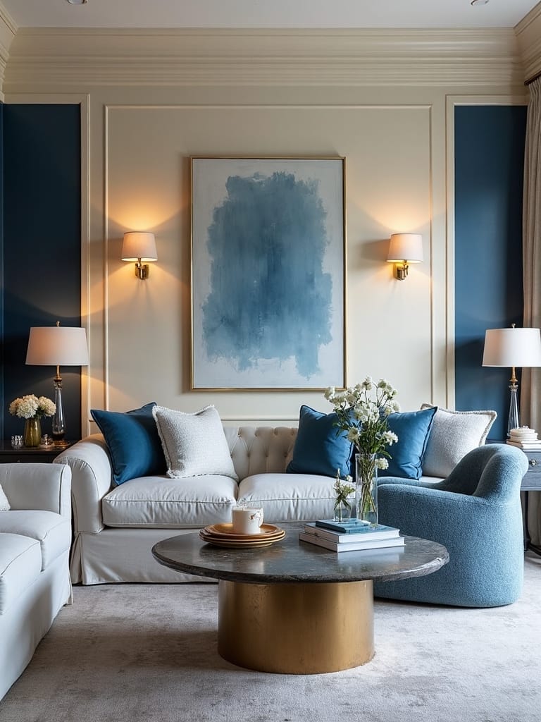elegant contrast in decor