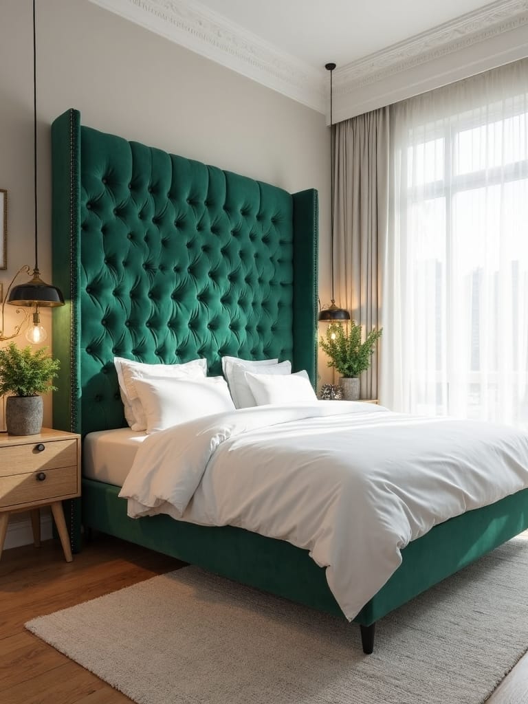 install green statement headboard