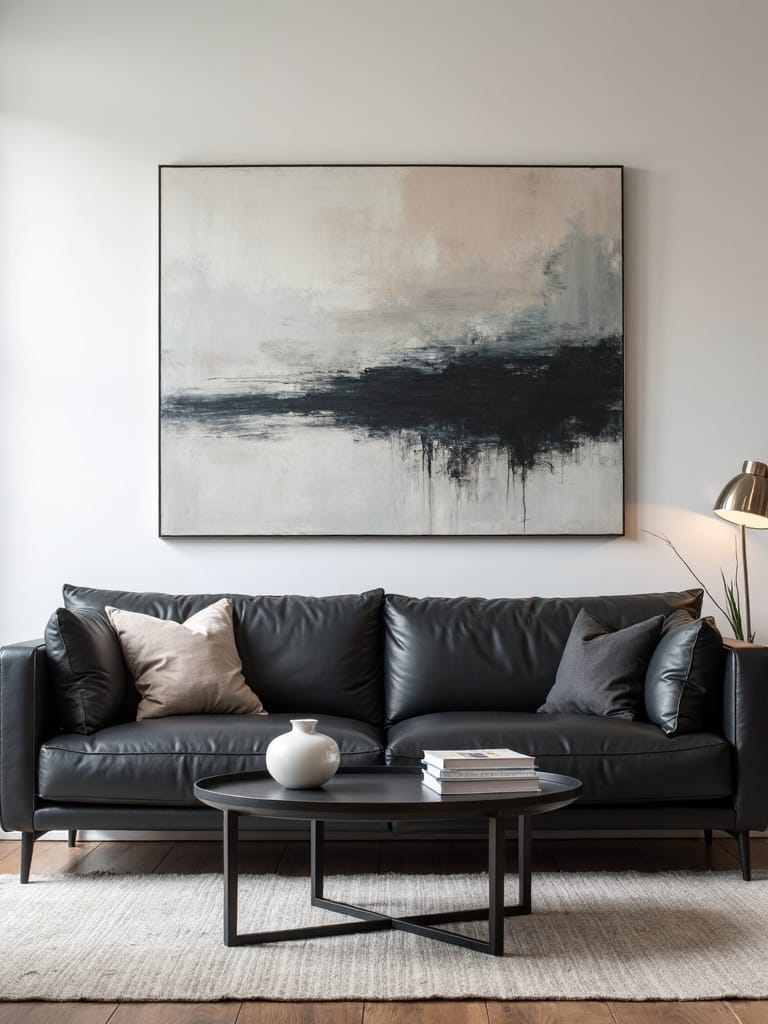 large scale modern art pairing
