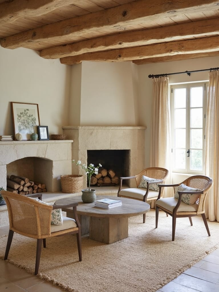 natural materials and rustic design