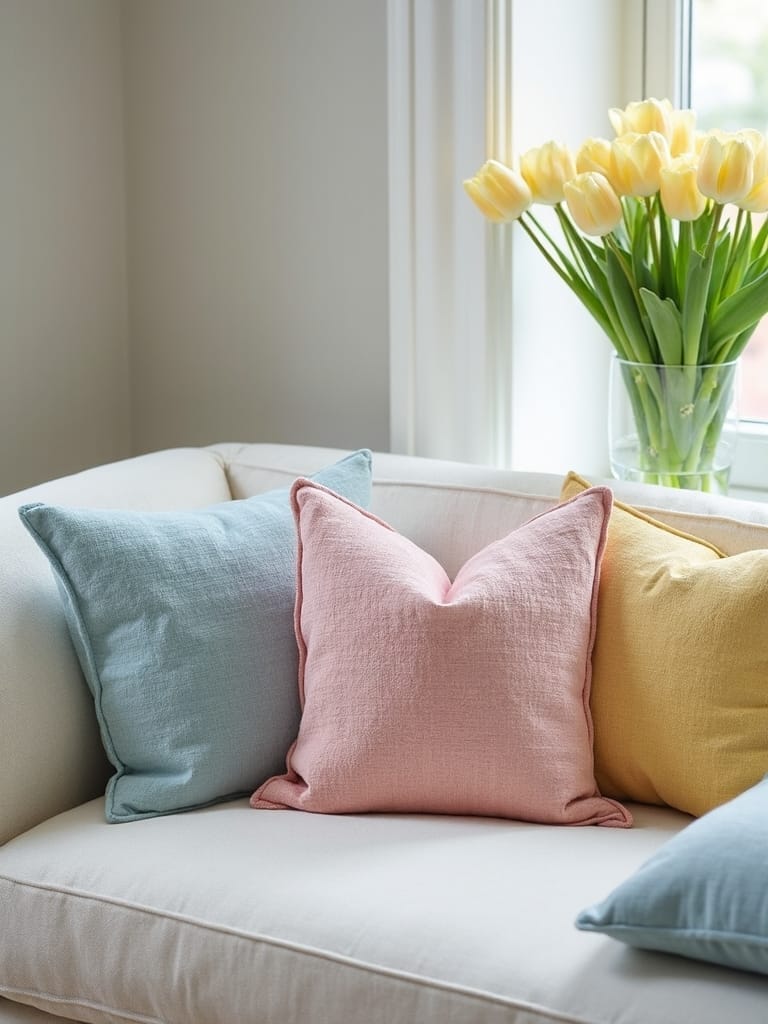 soft colored decor accents