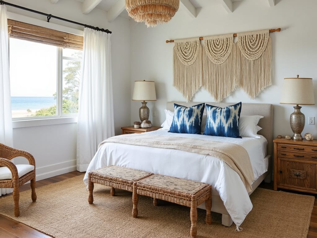 blissful coastal boho bedroom retreat