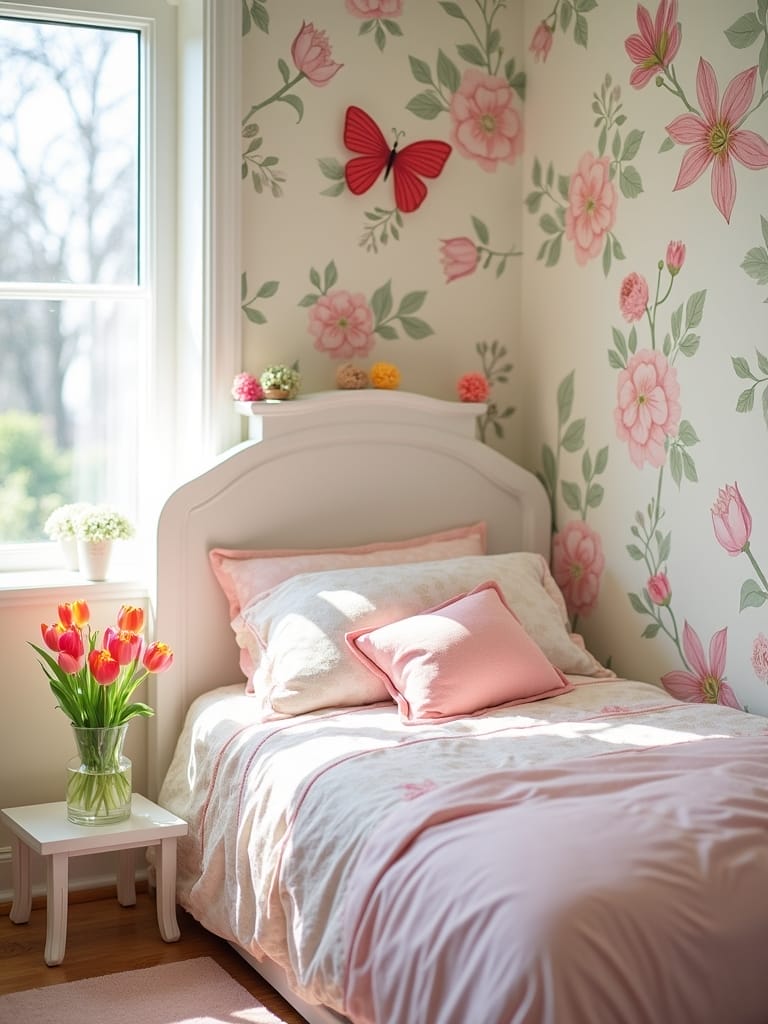 blooming kids bedroom decor