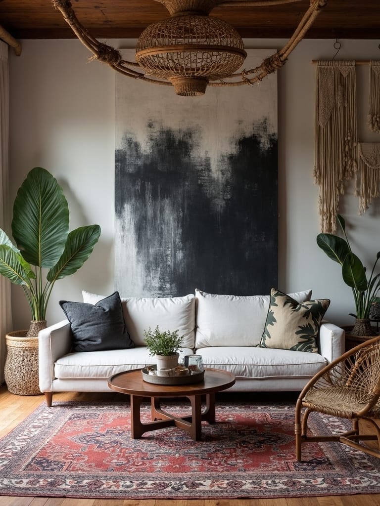 boho black art statement