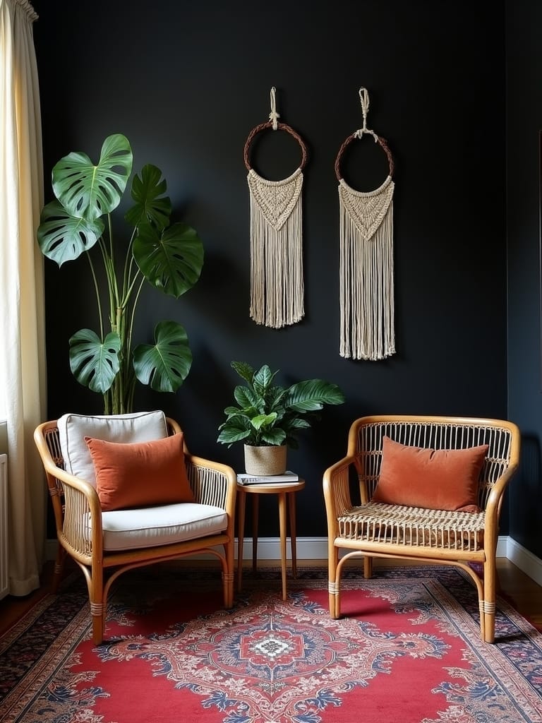 bold and cozy decor