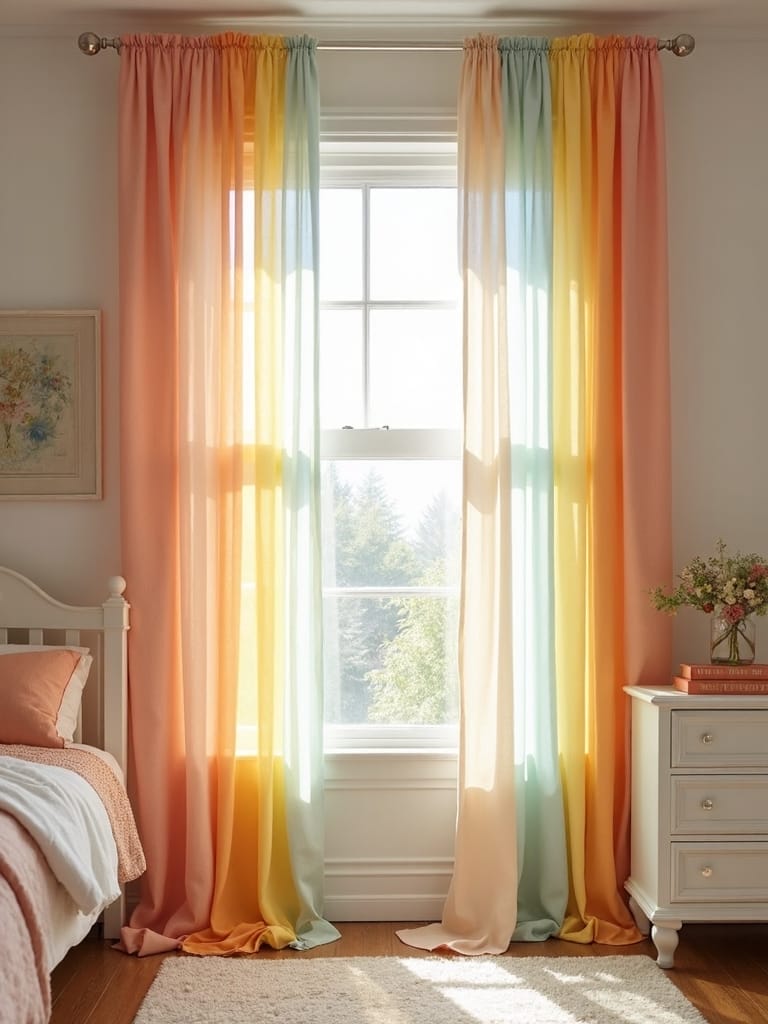 colorful decorative window coverings