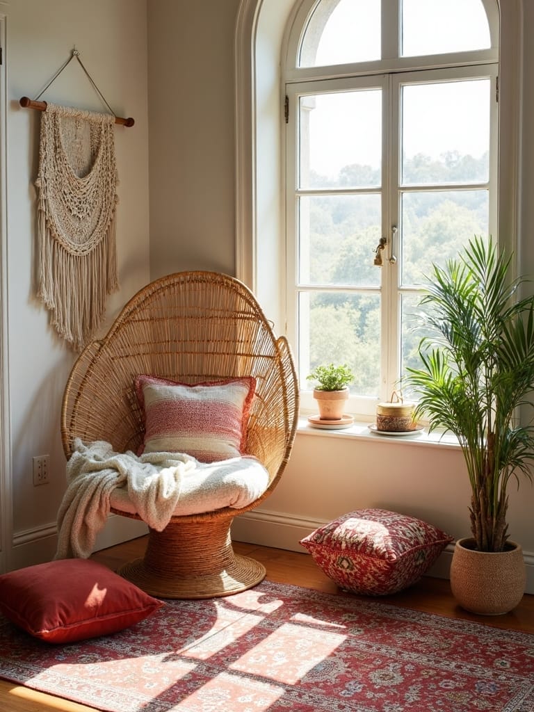 comfortable reading spaces created