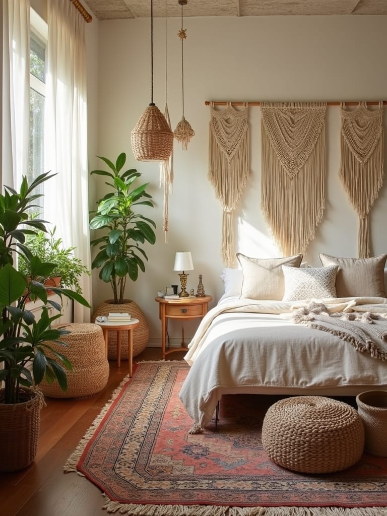 cozy bohemian inviting restful