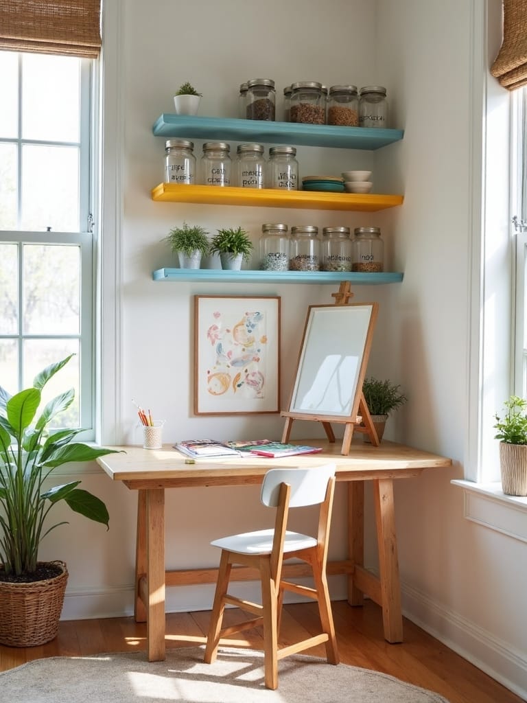 creative art station setup