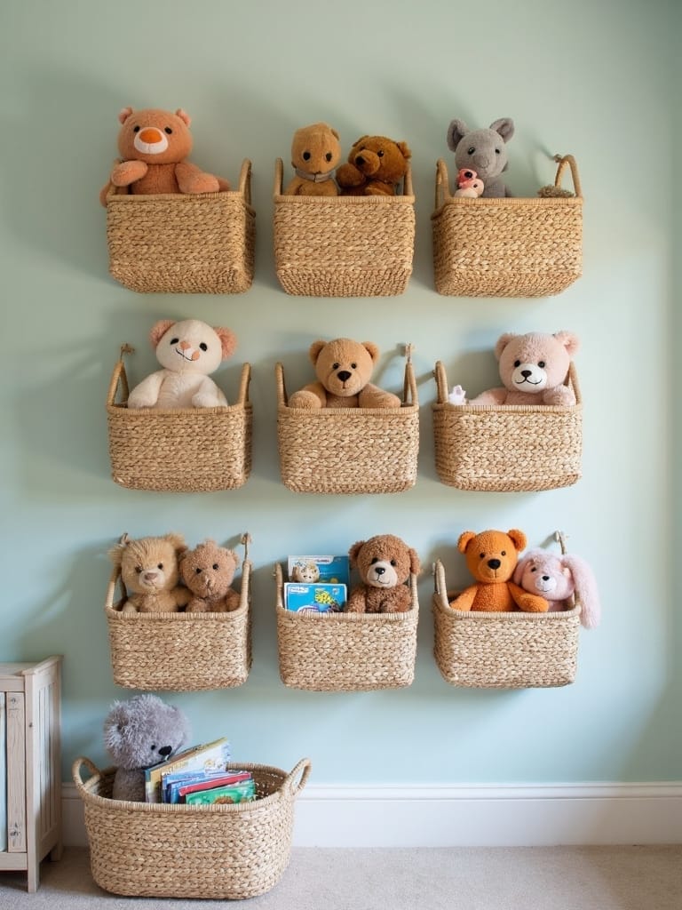 decorative wall mounted baskets