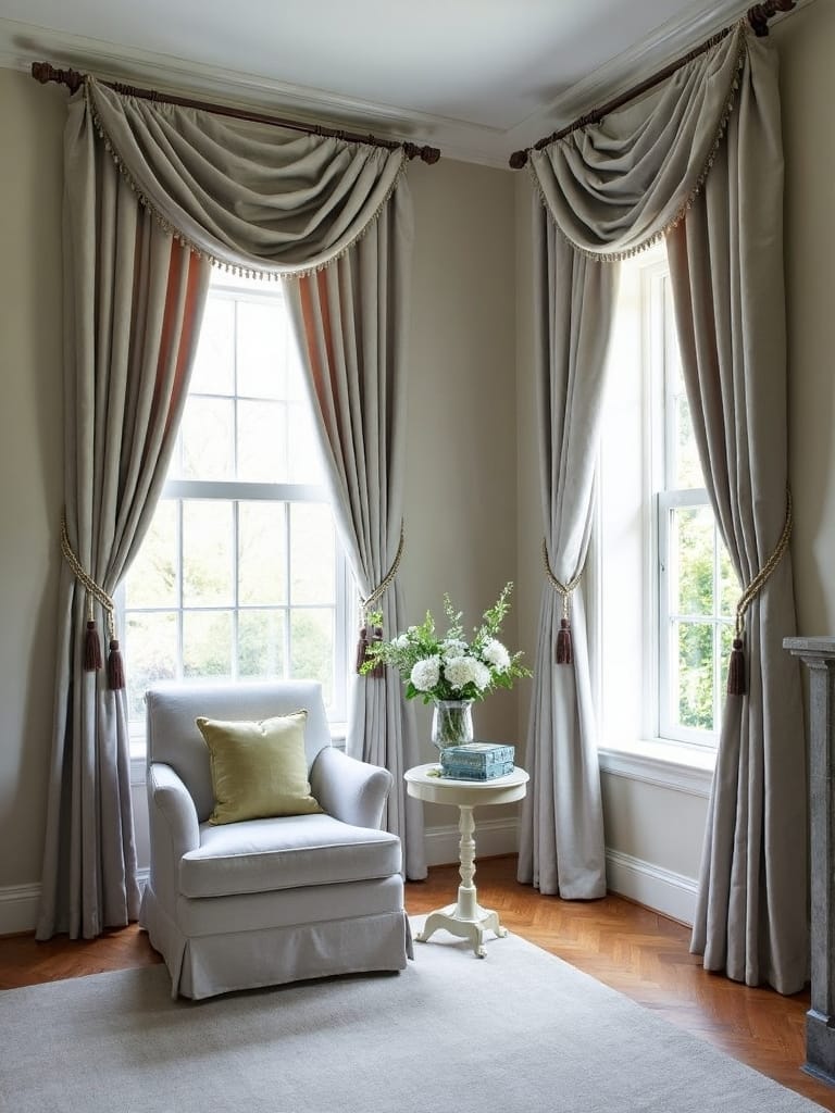 enhance style with draperies