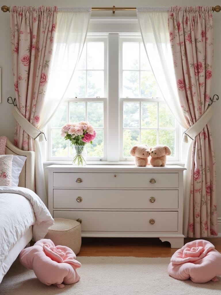 floral themed furniture embellishments