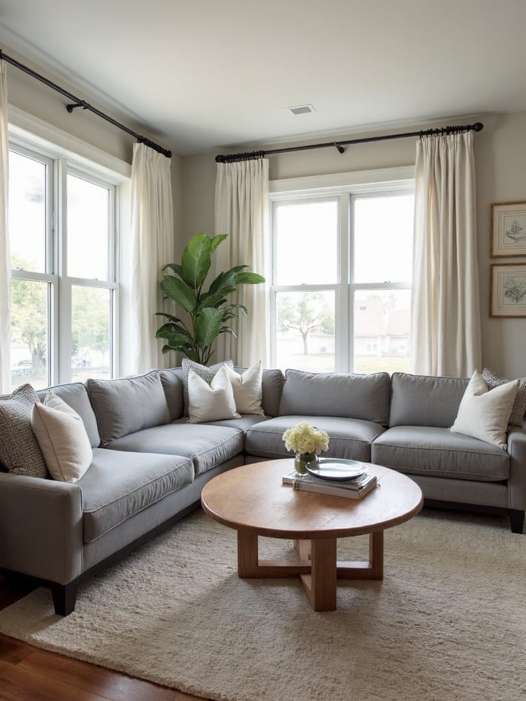 l shaped seating layout design