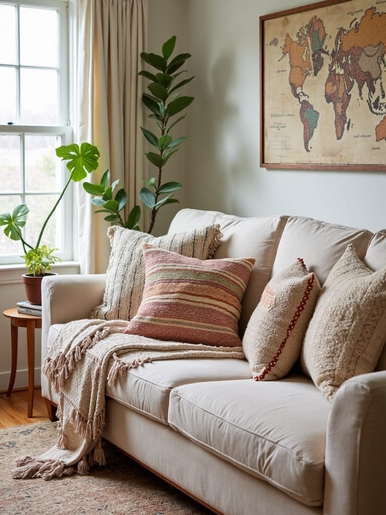 layered textile design elements