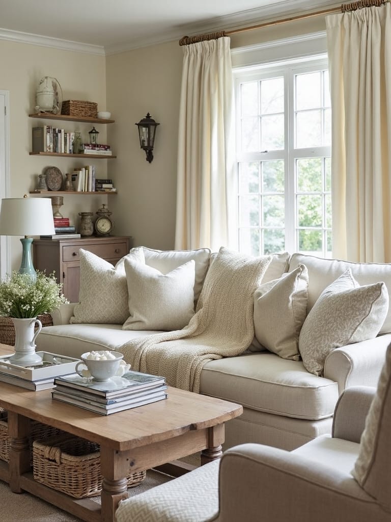 neutral tones mixed patterns