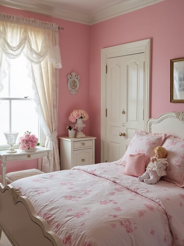 retro pink decor accents