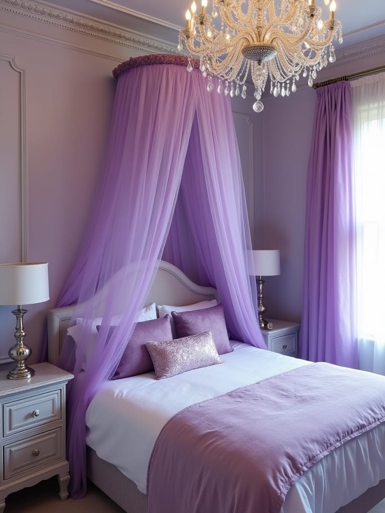 royal purple bedroom ideas