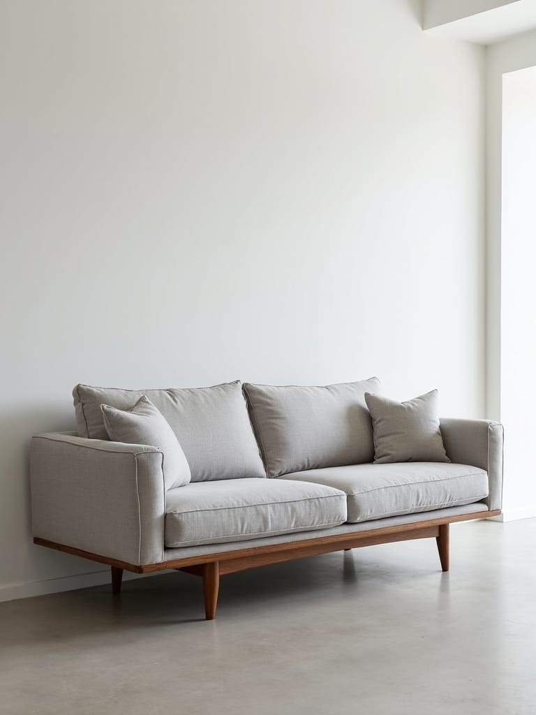 sleek sofas with legs