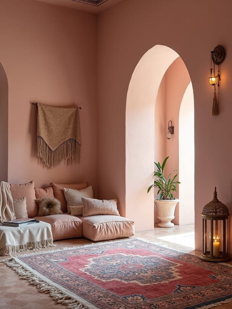 vibrant moroccan desert oasis
