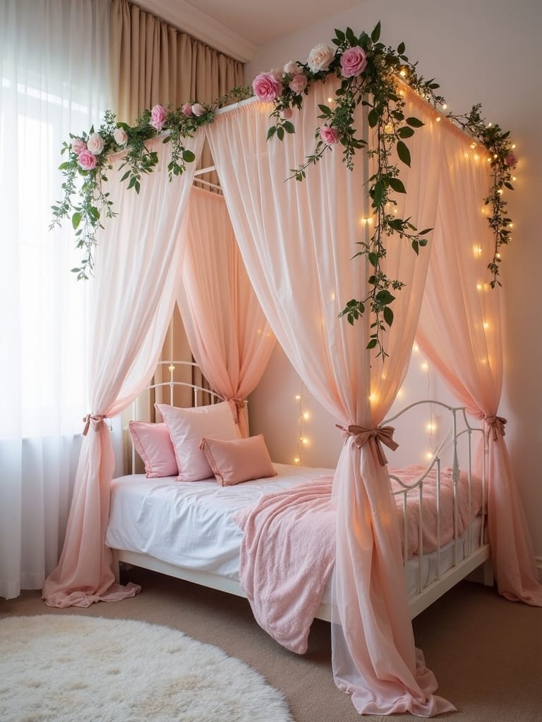 whimsical bed garden oasis
