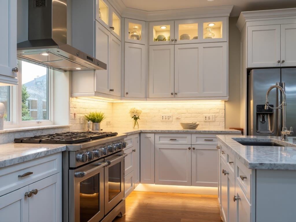 ambient functional strategic under cabinet lighting
