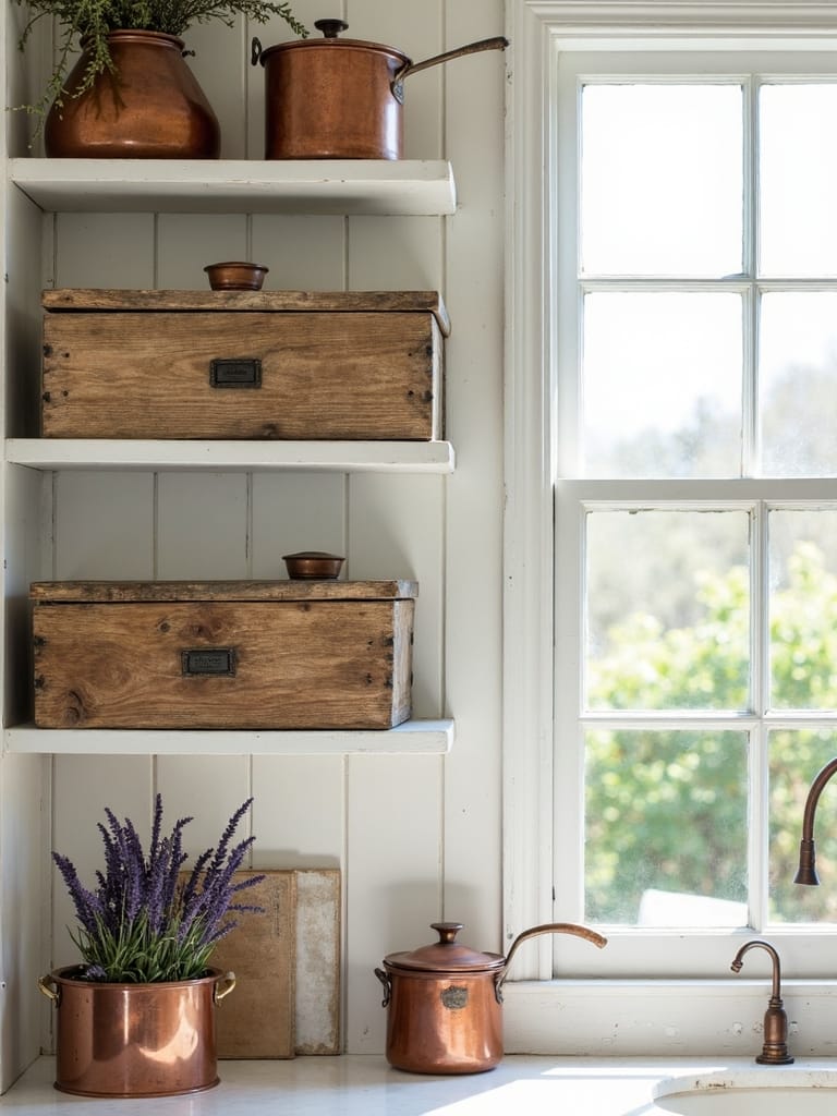 antique breadbox farmhouse kitchen decor