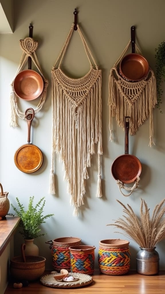 artistic boho kitchen wall art