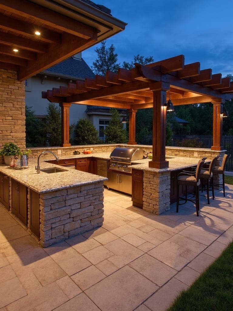 backyard multi functional cooking dining haven