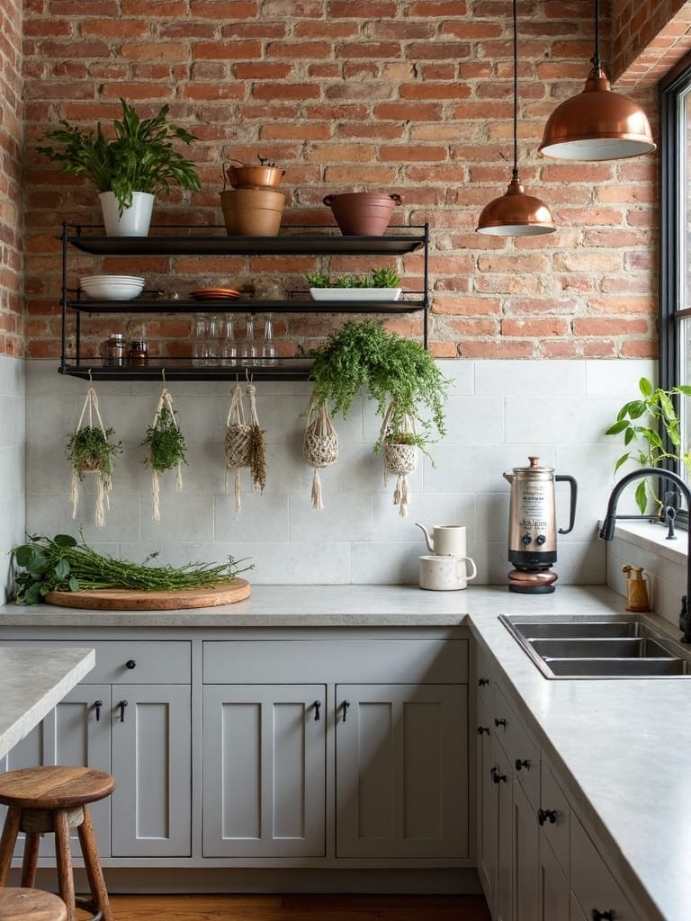 blending industrial and bohemian aesthetics