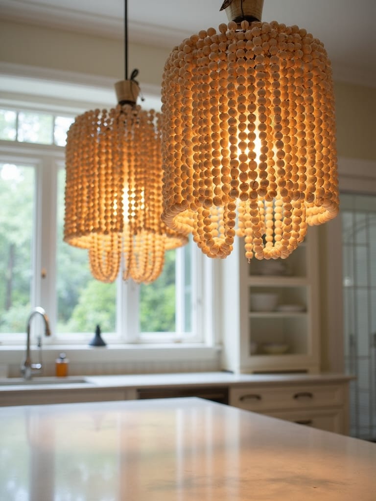 bohemian kitchen lighting cascading elegance