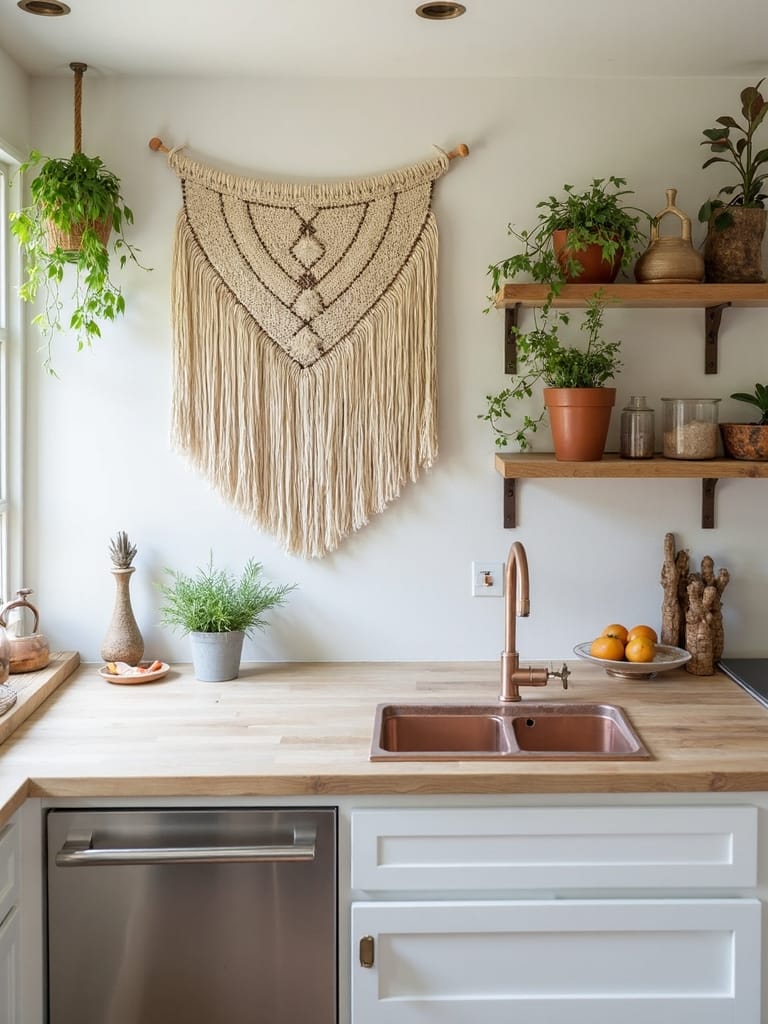 boho chic kitchen wall decor
