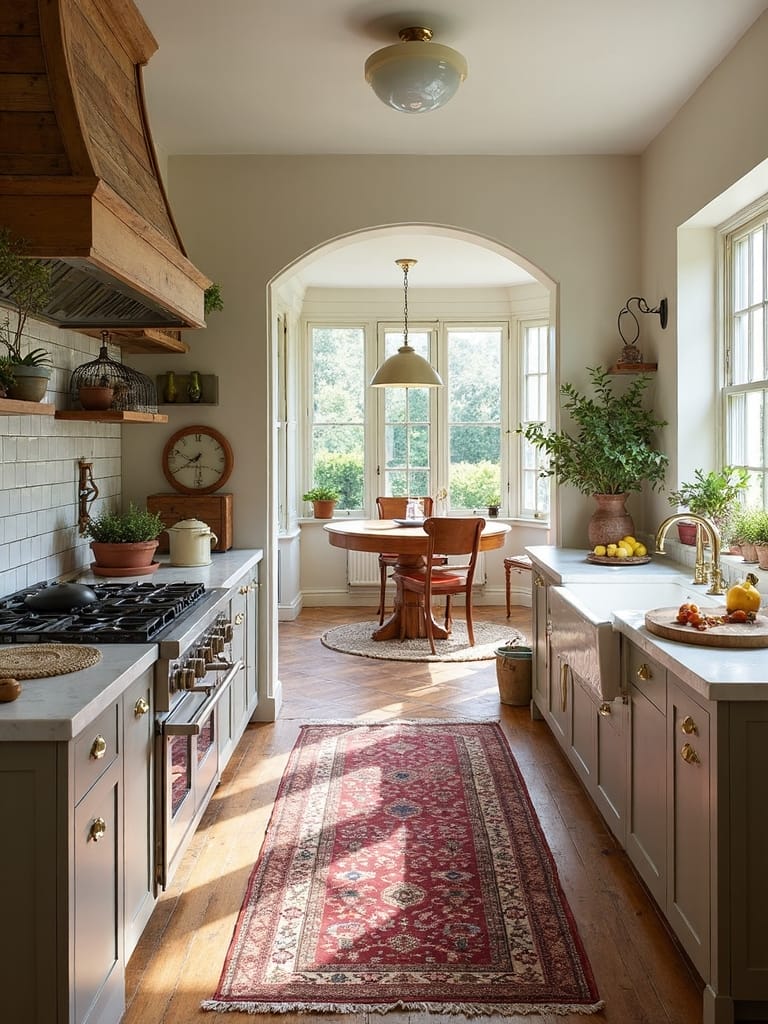 boho kitchen floor centerpiece