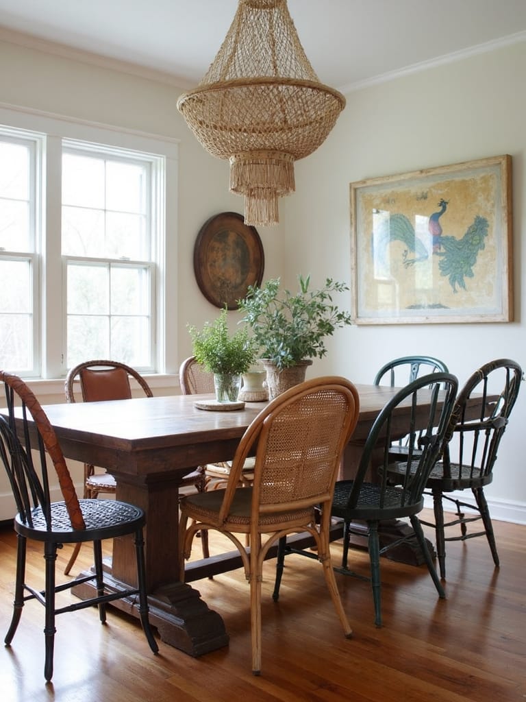 boho mix and match chair combinations