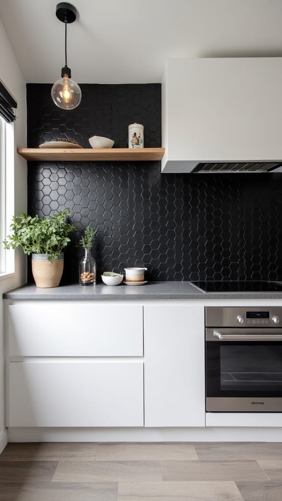 bold modern kitchen tiles