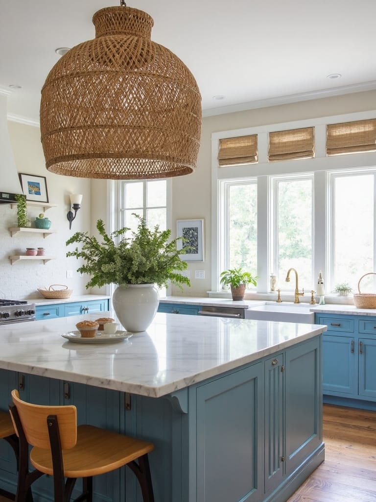 coastal kitchen statement lighting
