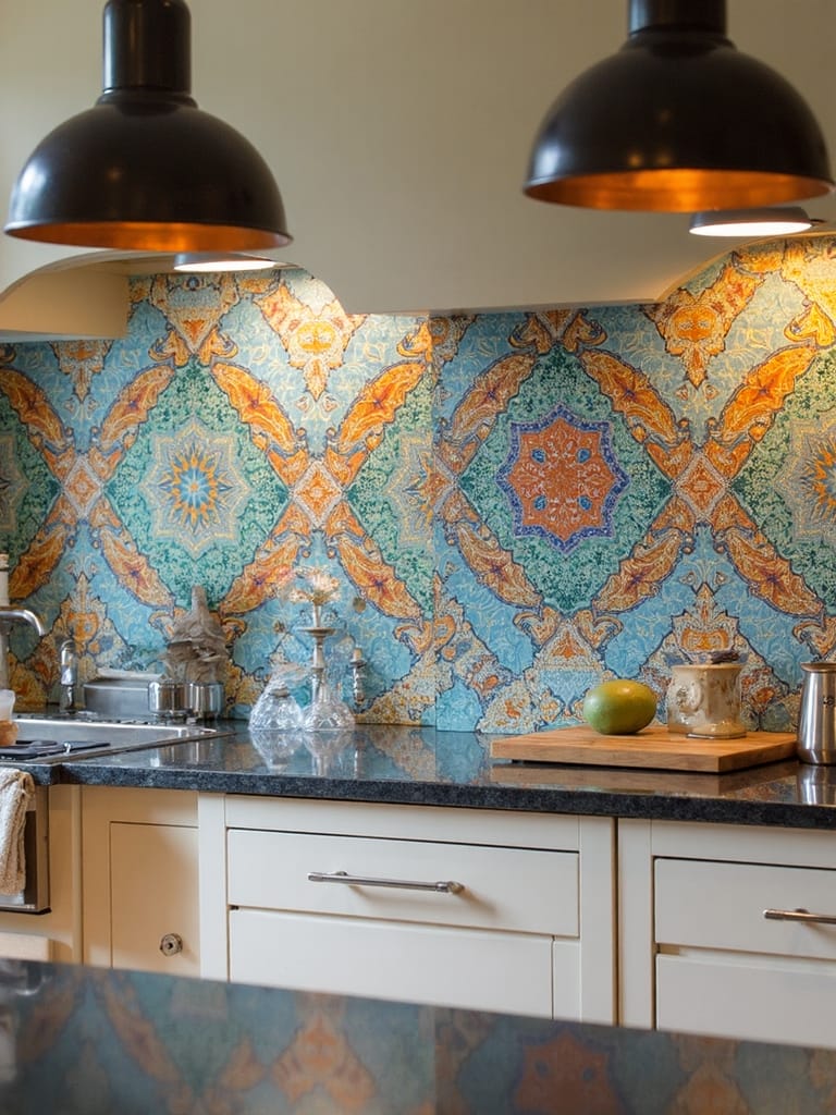 colorful bold eclectic tile patterns