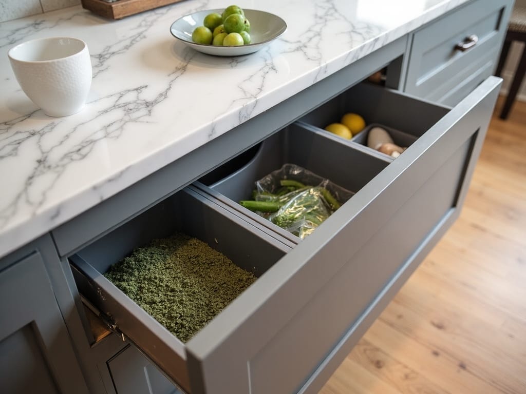 compact organized multi purpose waste system