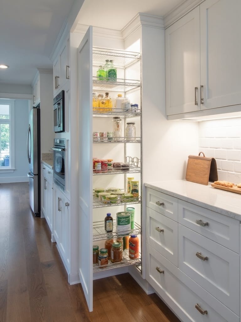 compact storage maximizing narrow spaces