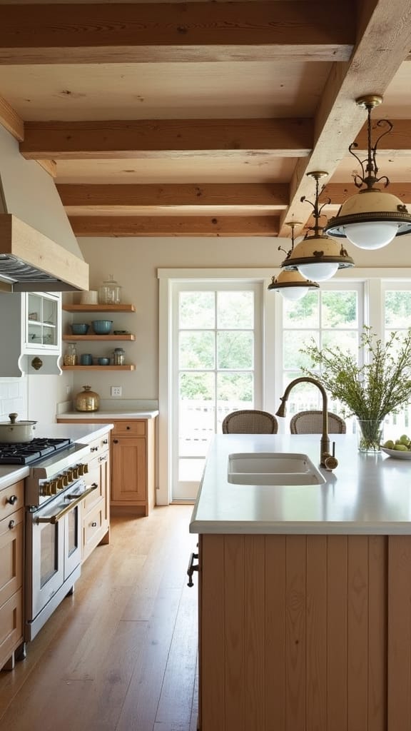 cottage kitchen oak charm