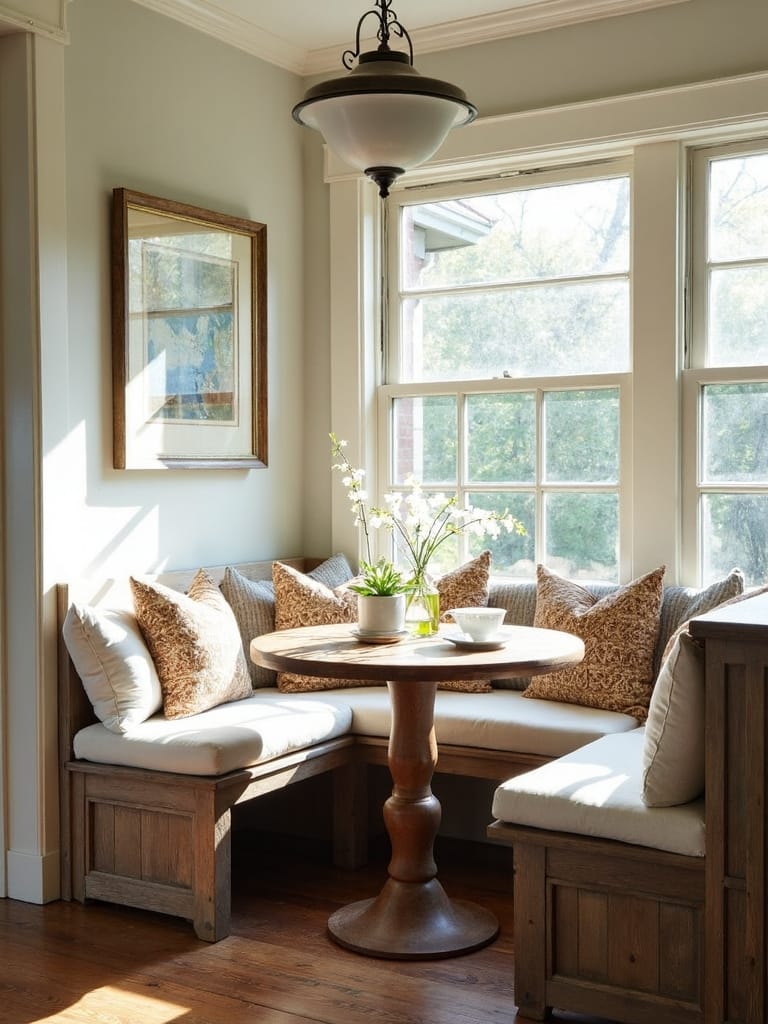 cozy intimate rustic charming farmhouse breakfast nook