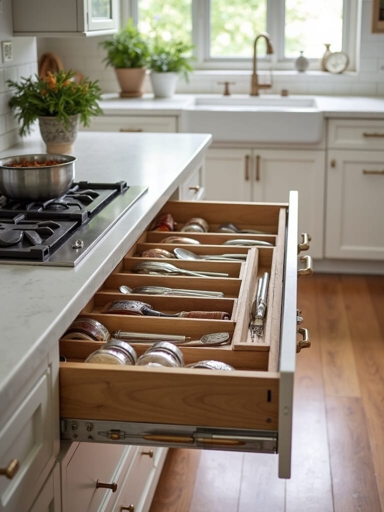 custom organized kitchen storage