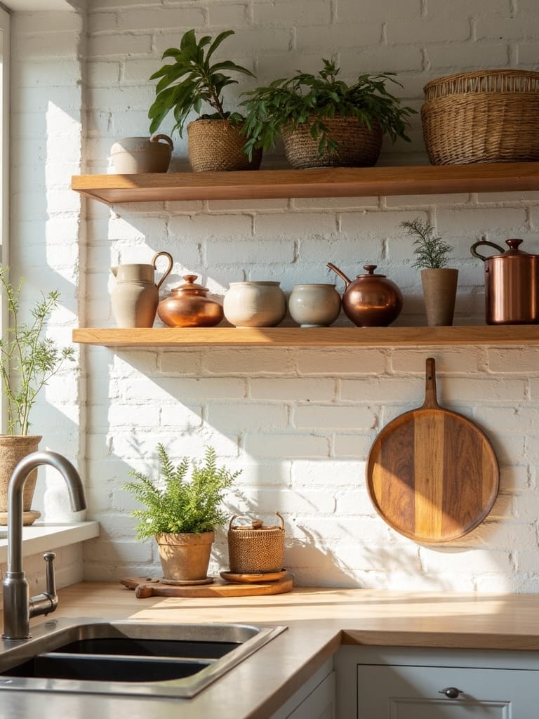 displaying cherished collections with open shelving