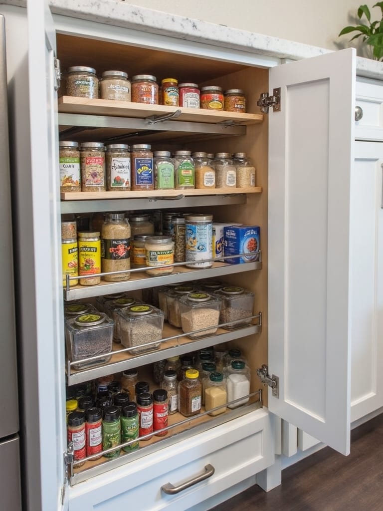 door based cabinet storage